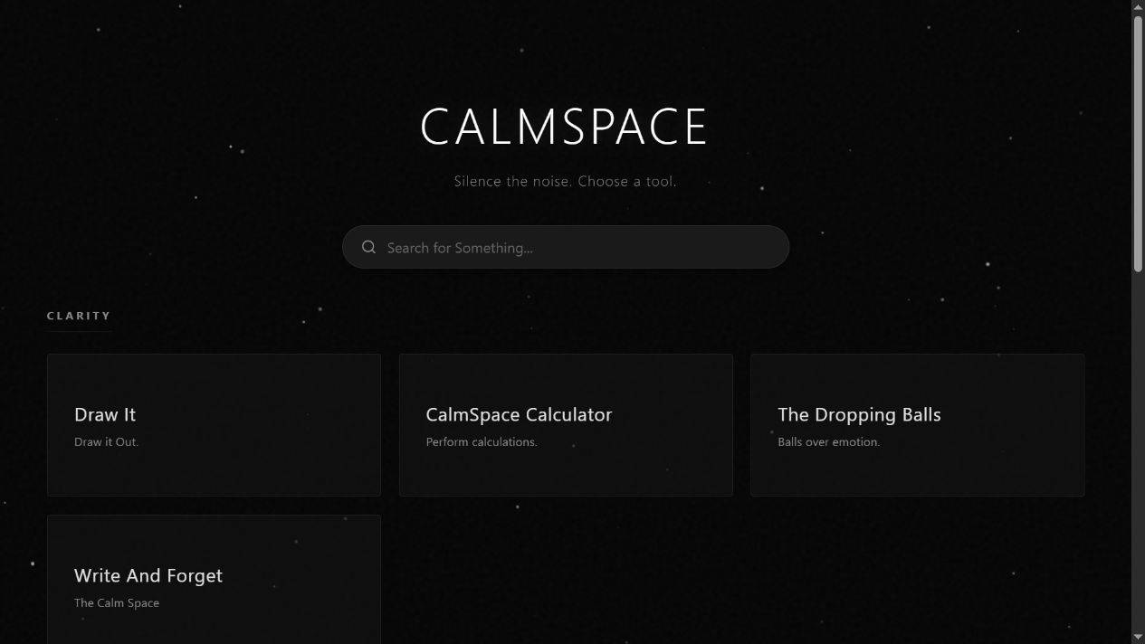 CalmSpace Focus Studio — The tool collection