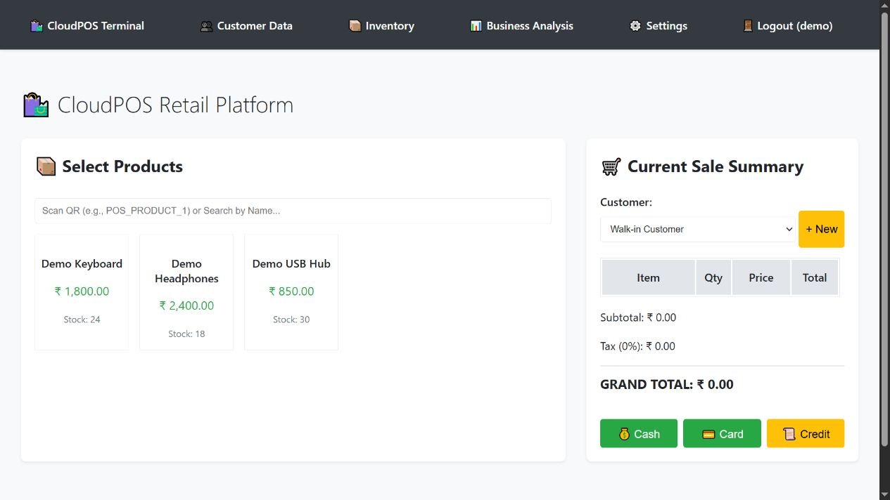 CloudPOS Retail Platform — Retail checkout terminal