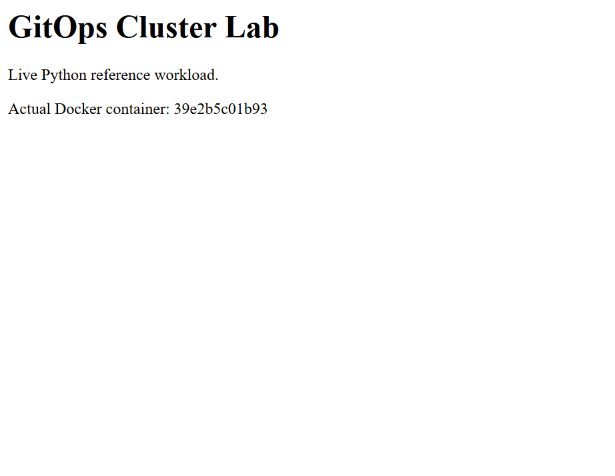 GitOps Cluster Lab — Python reference workload